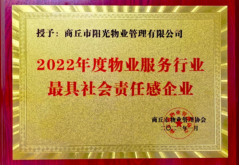 最具社会责任感企业